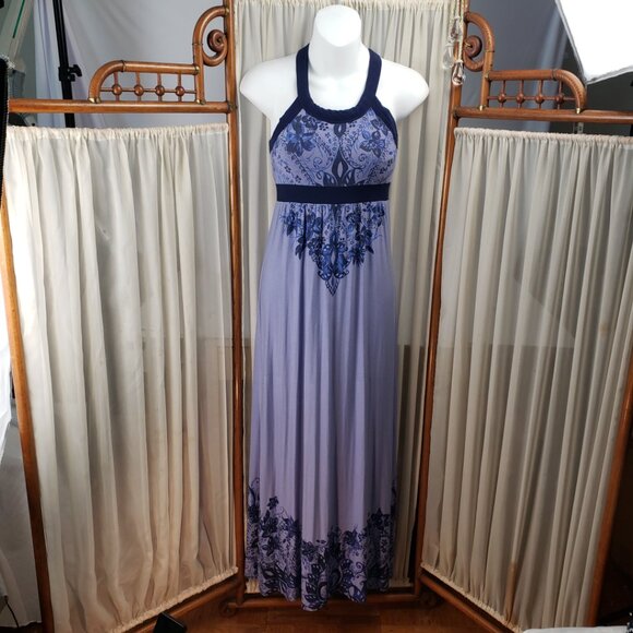 Athleta XSP Lavender/blue Max Dress Womens Racerback Stretch Sleeveless Bra - Picture 2 of 14